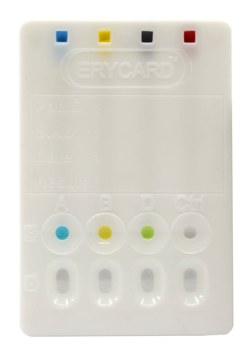 Erycard ABO/RH Blood Typing Card - NOT for Medical / Clinical Use - Innovating Science