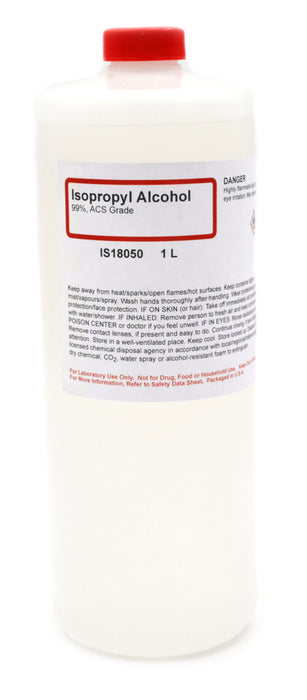 99% Isopropyl Alcohol, 1000mL - ACS-Grade - The Curated Chemical Collection
