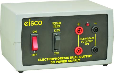 Dual Output Power Supply, 70V and 125V, 300mA Capacity - Great for Experiments in Electrophoresis - Eisco Labs