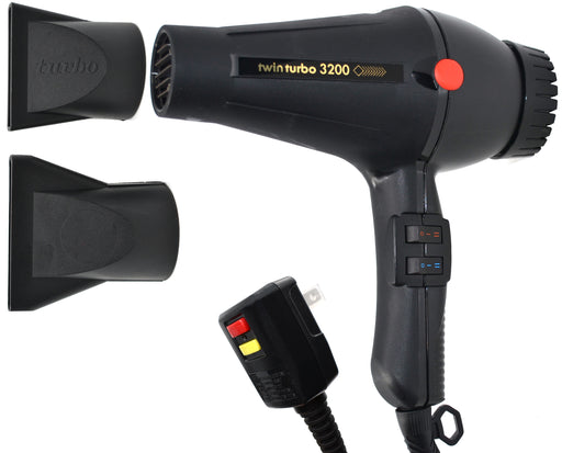 Turbo Power 3200 Twin Turbo Hair Dryer Black