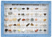 Set of 25 Rocks & Minerals, Cardboard Box