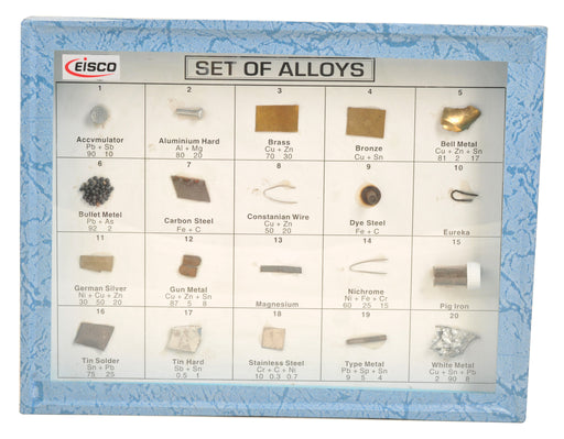 Set of 20 Alloys, Wooden Case
