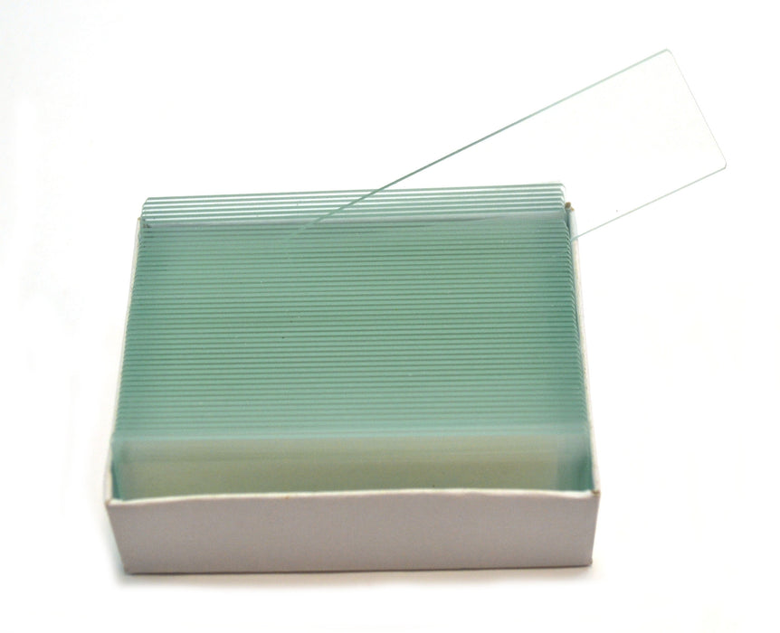 Eisco Labs Microscope Glass Slide - Plain - Pack of 50, Size 75 x 25 mm Thickness 1.1 - 1.2