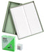 Slide Kit with 72 Pre-Cleaned Plain Microscope Slides, 22 x 22mm Glass Cover Slips and Durable 100 Slot Microscope Slide Storage Container