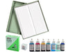Innovating Science Microscope Stains Vital Stain Kit - 7 Bottle Set, 6 Different Stains, includes Plain Microscope Slides, Cover Slip and Slide Storage Container