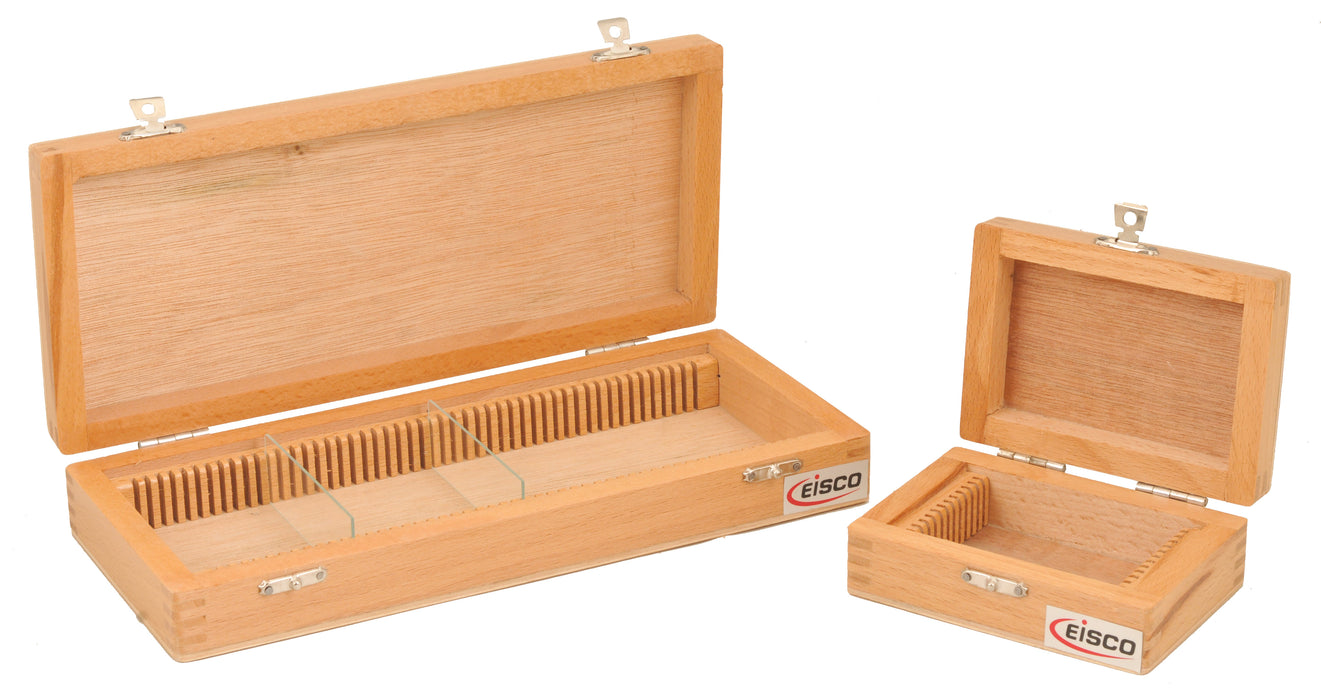 Wooden Slide Box for 25 Slides with Latch - For 75x25mm Slides
