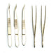4.25" Curved Steel Forceps / Tweezers ( Pack of 5 ) - hBARSCI
