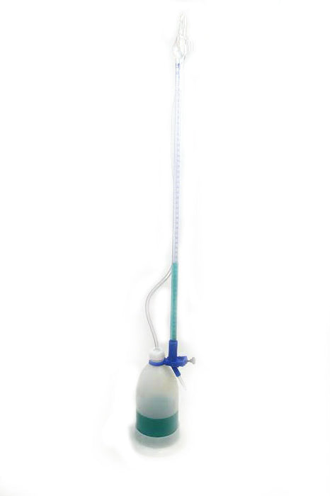 Automatic, Self-Zeroing, Self-Supporting, Closed System, Borosilicate 50ml Burette with Reservoir, Tube, and Base - hBARSCI