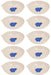 Evaporating Dish (Pack of 10), round form with spout -  35ml, outer dia 60mm - Eisco
