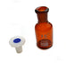 Bottle Reagent, Amber color, narrow mouth with acid proof polypropylene stopper 30ml., socket size 14/23