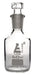 Reagent Bottle, Borosilicate Glass, Narrow Mouth with Interchangeable Hexagonal hollow glass Stopper - 60ml - Eisco Labs
