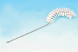 Brush Flask - Bristle, on stainless steel wire handle, overall length 330mm
