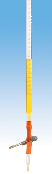 Burettes - Pinch Clip Capacity 100ml Sub. Div.0.10ml Tolerance ± 0.20ml, class-B