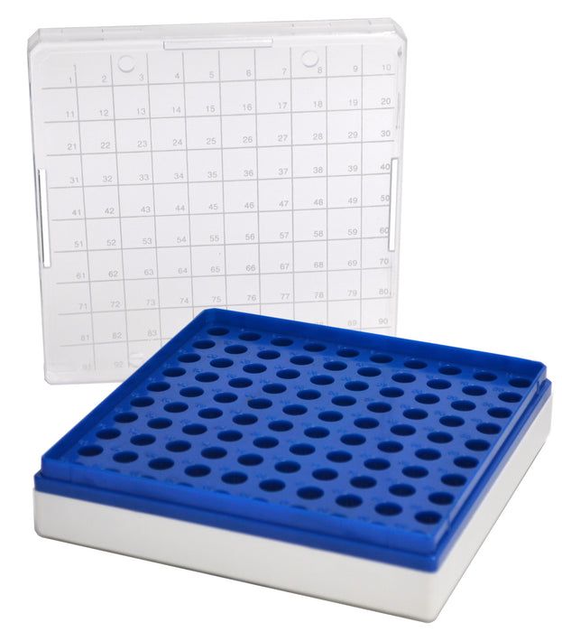 MCT Box, Polycarbonate & Autoclavable, cap. 0.5ml, 100 holes