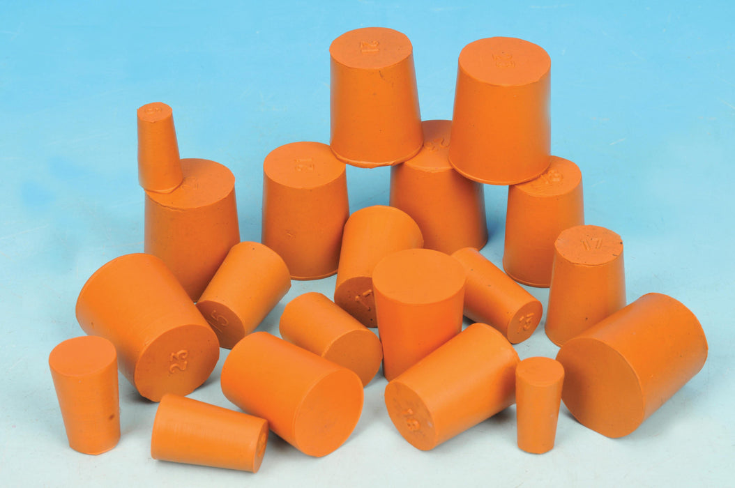 Stopper Rubber, Solid, bottom 23mm, top 26mm, length 28mm, pk of 10