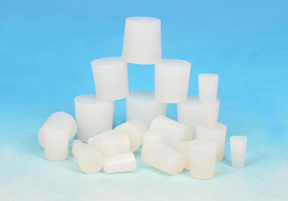 Silicon Rubber Cork-Translucent, bottom 6mm, top 8mm, length 16mm