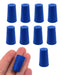 Neoprene Stopper Solid - Blue, Size: 11mm Bottom, 14mm Top, 24mm Length - Pack of 10