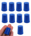 Neoprene Stopper Solid - Blue, Size: 17mm Bottom, 20mm Top, 26mm Length - Pack of 10