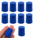 Neoprene Stopper Solid - Blue, Size: 21mm Bottom, 24mm Top, 28mm Length - Pack of 10
