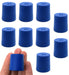 Neoprene Stopper Solid - Blue, Size: 23mm Bottom, 26mm Top, 28mm Length - Pack of 10