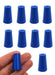 Neoprene Stopper ASTM Solid - Blue ASTM Size: #00 - 10mm Bottom, 15mm Top, 25mm Length - Pack of 10