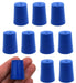 Neoprene Stopper ASTM Solid - Blue ASTM Size: #2 - 16mm Bottom, 20mm Top, 25mm Length - Pack of 10