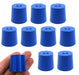Neoprene Stopper ASTM Solid - Blue ASTM Size: #5.5 - 24mm Bottom, 28mm Top, 25mm Length - Pack of 10