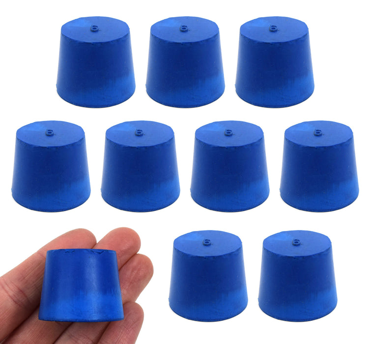 Neoprene Stopper ASTM Solid - Blue ASTM Size: #6 - 26mm Bottom, 32mm Top, 25mm Length - Pack of 10