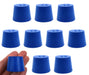 Neoprene Stopper ASTM Solid - Blue ASTM Size: #6.5 - 27mm Bottom, 34mm Top, 25mm Length - Pack of 10