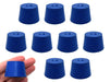 Neoprene Stopper ASTM Solid - Blue ASTM Size: #7.5 - 31mm Bottom, 39mm Top, 25mm Length - Pack of 10