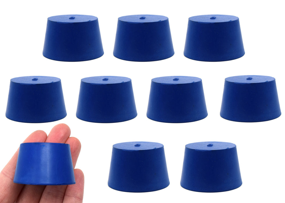 Neoprene Stopper ASTM Solid - Blue ASTM Size: #8 - 33mm Bottom, 41mm Top, 25mm Length - Pack of 10