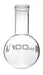 100mL Round Bottom Boiling Flask, Narrow Neck (0.85" ID), Borosilicate 3.3 Glass - Eisco Labs