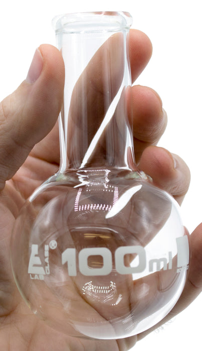100ml round bottom flask in hand