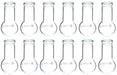 Boiling Round Bottom 50mL Wide Neck Flask, Beaded Rim, Borosilicate Glass - Eisco Labs, Pack of 12