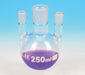 Flask Distilling round bottom, cap. 500ml, borosilicate glass, three neck parallel, center socket 29/32, side socket 14/23