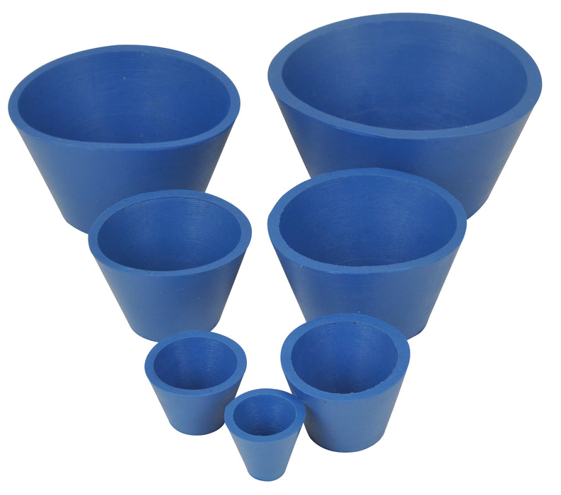 Rubber Filter Adapter Cones for Buchner Funnels - Set of 7