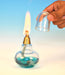 Spirit Lamp Glass 60ml, with metal wick holder & glass stopper