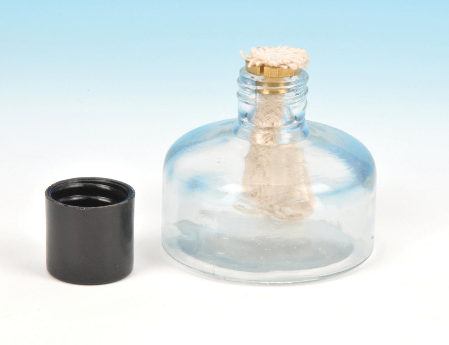 Spirit Lamp Glass, cap. 80ml, complete with plastic cap