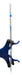 Pipette class 'B' 1ml, Borosilicate glass, bulb form, Blue