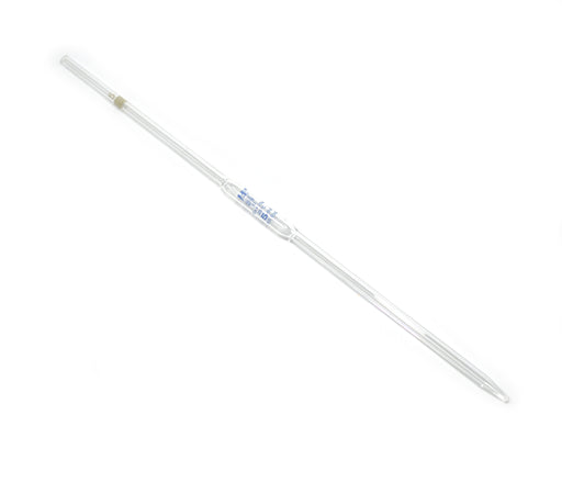 Pipette class 'B' 5ml, Borosilicate glass, bulb form, White