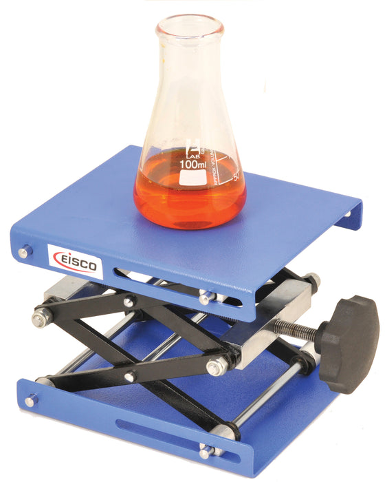 Eisco Labs Laboratory Scissor Jack - 6" by 5"- Max Height 10", Min Height 2"