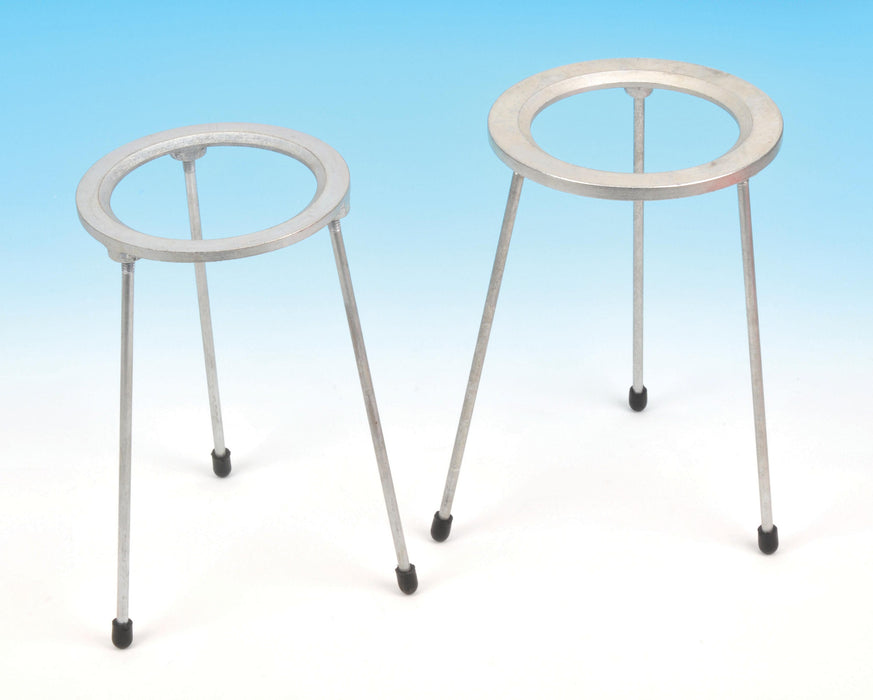 Tripod Stand - Circular, Zinc plated cast iron top, OD 15cm, height 21cm.
