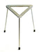 Tripod Stand - Triangular, Zinc plated cast iron top, OD 15cm, height 21cm.