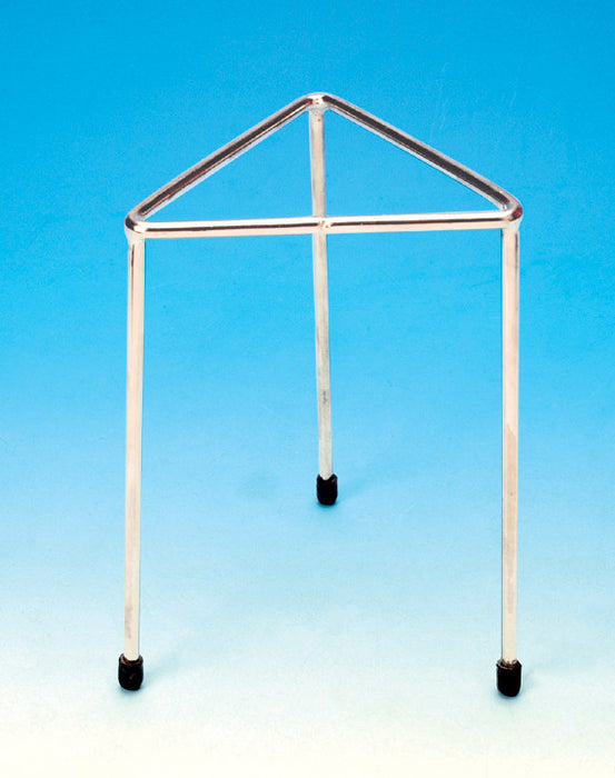 Tripod Stand - Triangular, Stainless steel, height 20cm., length of side 12.5cm.