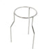 Stand Tripod - Circular, made of steel wire, nickel plated, Ring OD 120mm, height 210mm