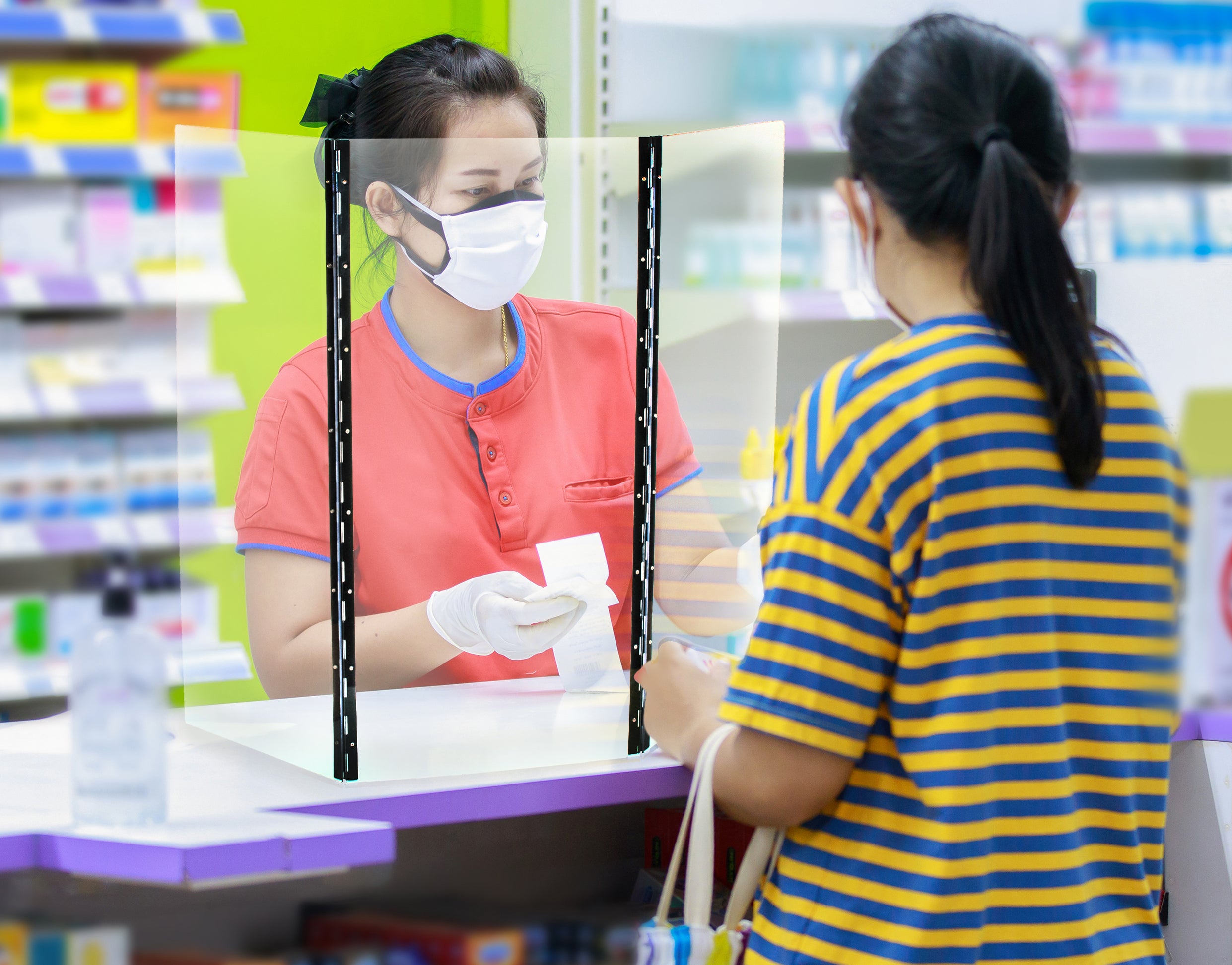 Polycarbonate Safety Shield for Science Experiments - 3 Panel — hBARSCI