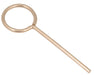 Retort Ring Closed, ID of ring 5cm, length of stem 14cm.