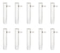 Test Tubes with Side Arm, Pack of 10, 6" (150mm) x 1" (24mm) Diameter, Borosilicate Glass 3.3 - Eisco Labs 