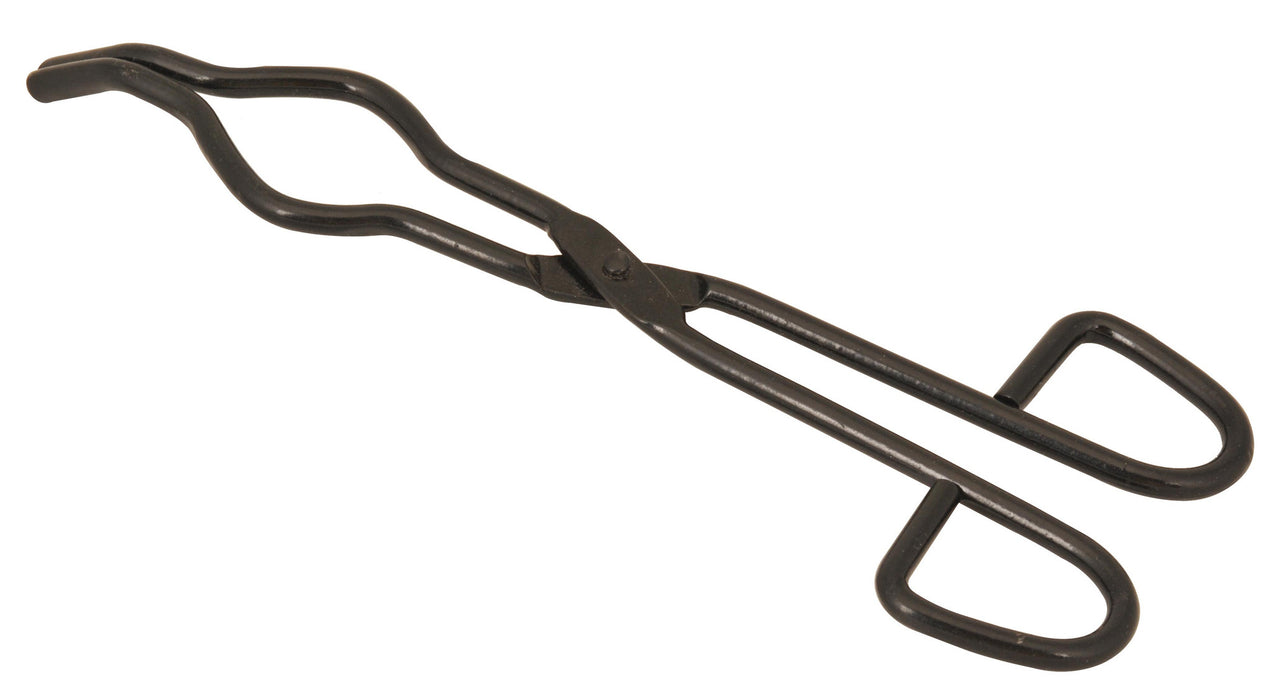 Crucible Tong with bow, length 15cm, Blackened Steel