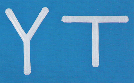 Tubing Connector - Y, 6mm, Polypropylene